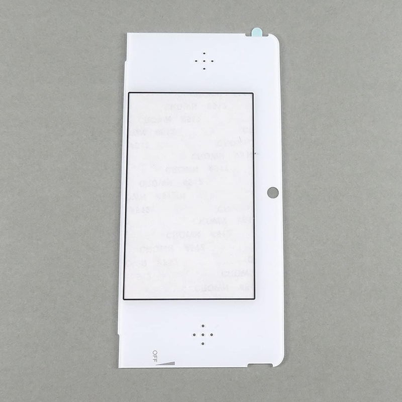 VANJUNN 2pcs Replacement 3DS Display Glass Faceplate Top Front LCD Screen Lens Cover for Nintendo 3DS (3DS-DISPLAY-FACEPLATE-2PACK, White, Plastic) - Image 3
